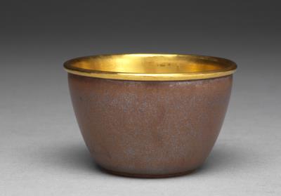 图片[2]-Purple-granule stacking cup in brown glaze, Qing dynasty, Qianlong reign (1736-1795)-China Archive
